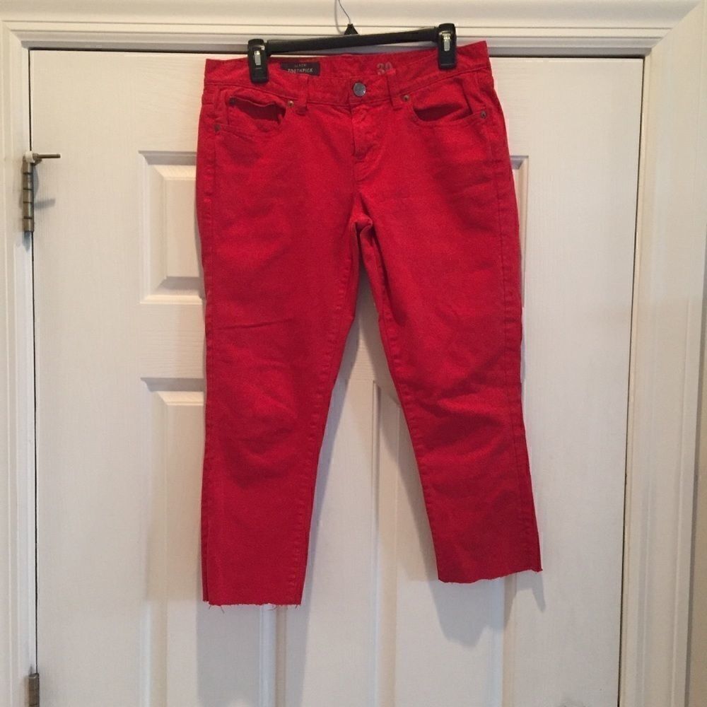 J Crew Toothpick Skinny Cropped Pants